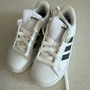 Adidas Kids Classic White and Black Sneakers